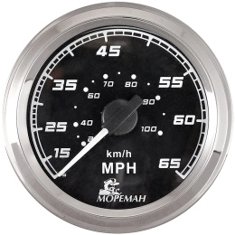 Спидометр под трубку Пито 0-65 узлов черный (10252262)